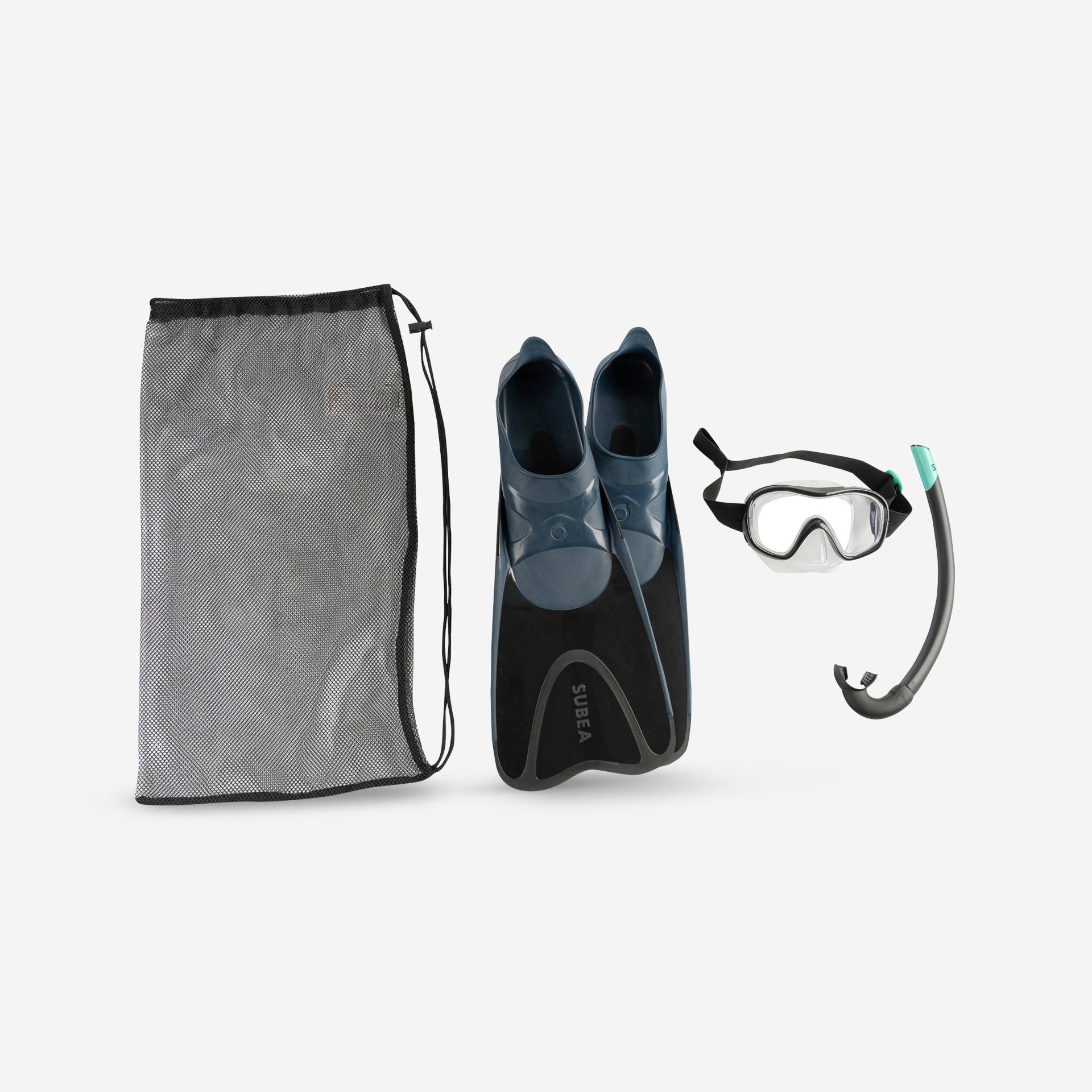 Schnorchel-Set Flossen Maske Schnorchel Erwachsene - 100 schwarz Schnorchel-Set Flossen Maske Schnorchel Erwachsene - 100 schwarz von SUBEA