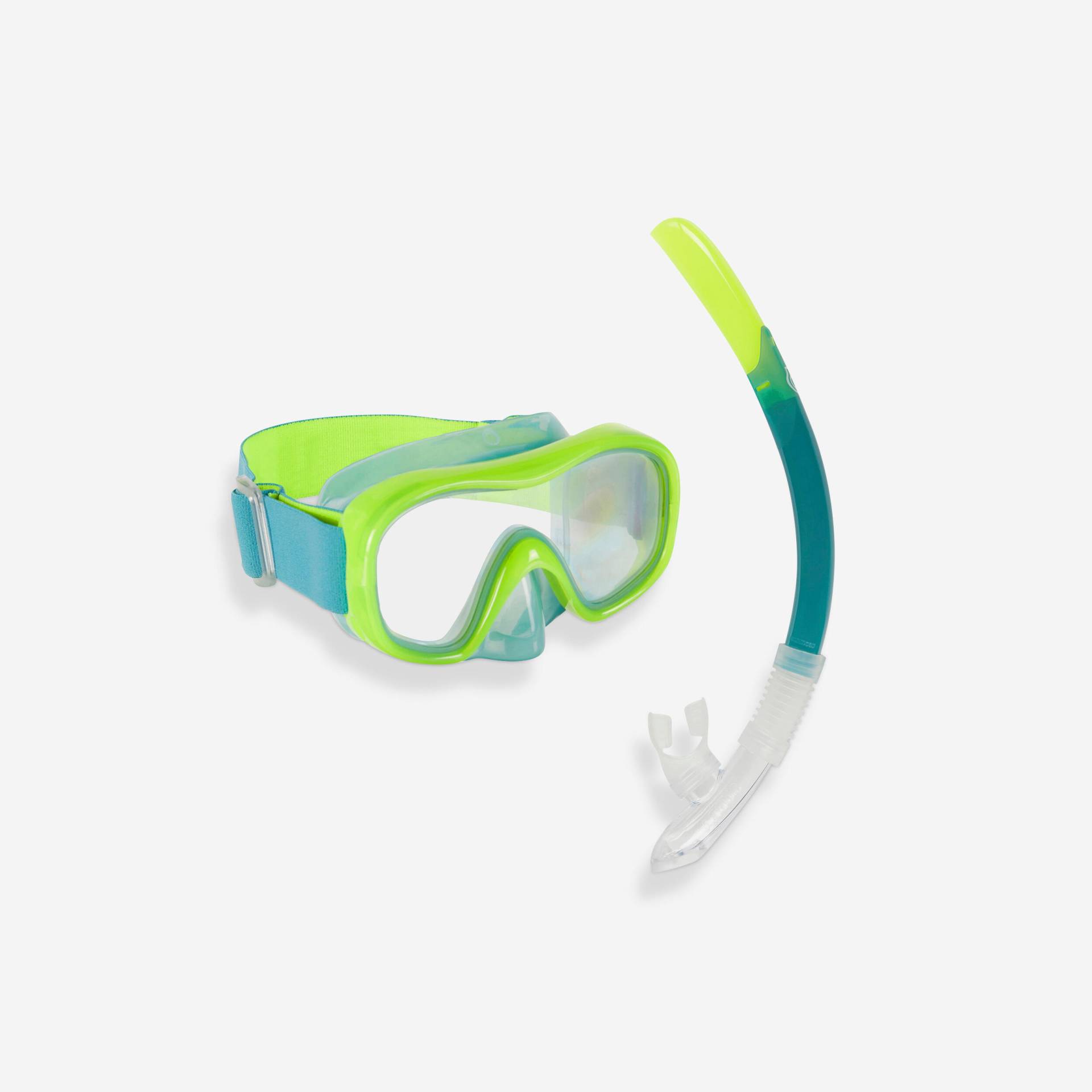 Schnorchel-Set Kinder Maske und Schnorchel Ventil - MT100 neongrün Schnorchel-Set Kinder Maske und Schnorchel Ventil - MT100 neongrün von SUBEA