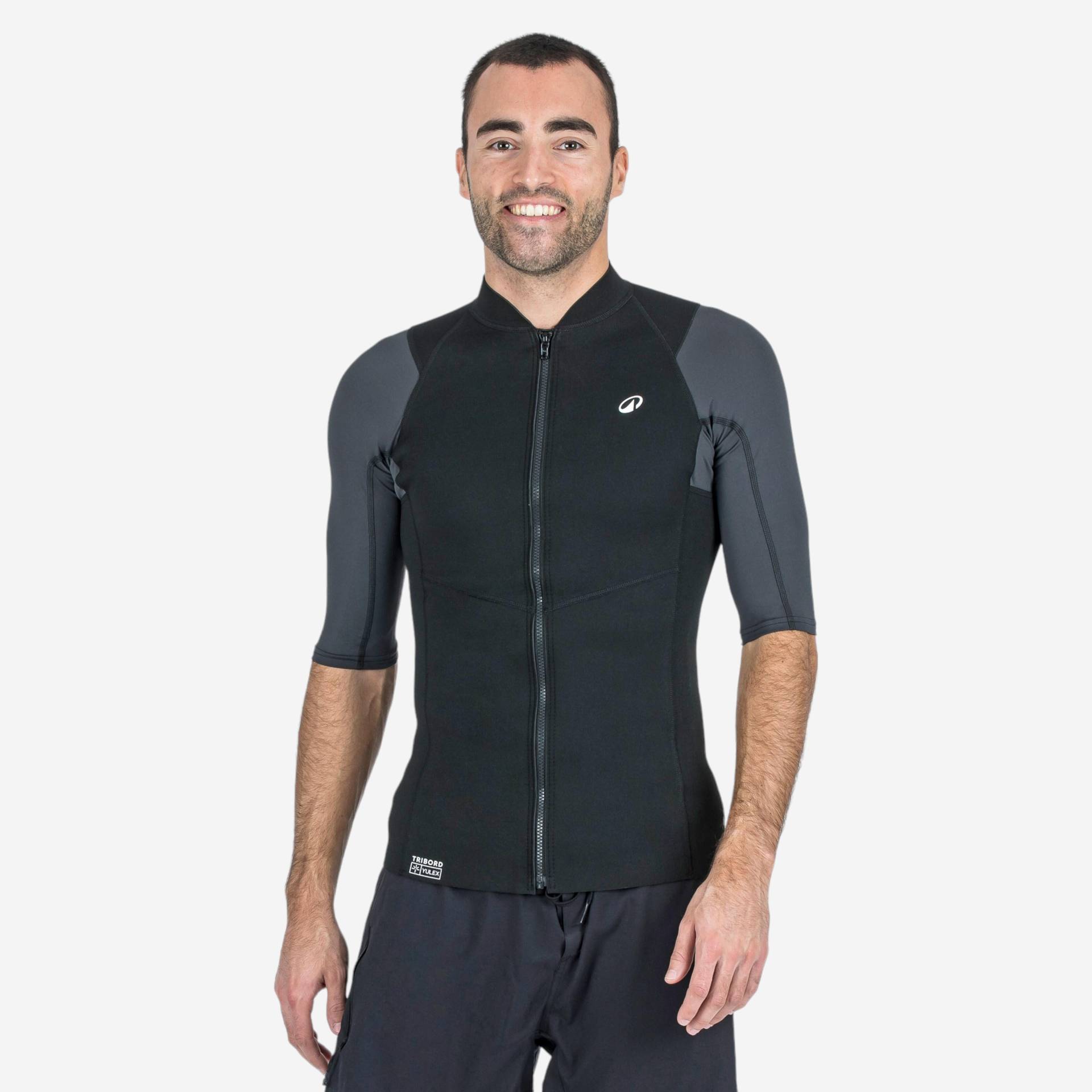UV-Top kurzarm Herren 1.5 mm - Yulex 100 schwarz UV-Top kurzarm Herren 1.5 mm - Yulex 100 schwarz von SUBEA