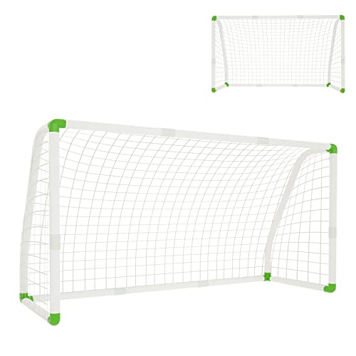 SUBTLETY Fussballtor PVC Fußballtore für Garten 1,8m x 1,2m Profi Handballtor mit Torwand und Netz Fußball-Trainingsgeräte Wetterfest Fußball Tor für Kinder Jugendliche und Erwachsene SUBTLETY Fussballtor PVC Fußballtore für Garten 1,8m x 1,2m Profi Handballtor mit Torwand und Netz Fußball-Trainingsgeräte Wetterfest Fußball Tor für Kinder Jugendliche und Erwachsene von SUBTLETY