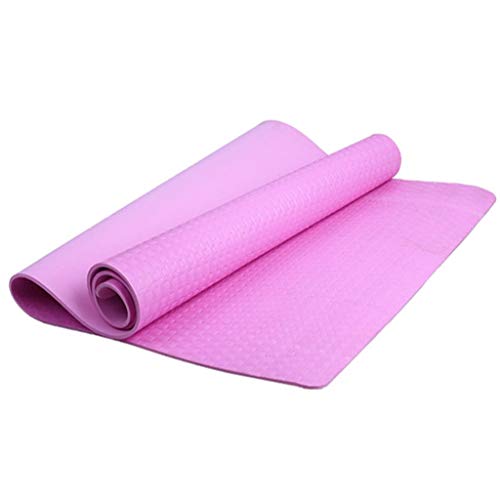 SUCHUANGUANG Yogamatte, Dicke 2,5 cm, rutschfest, Trainingsunterlage für Gesundheit und Fitness, Rosa von SUCHUANGUANG