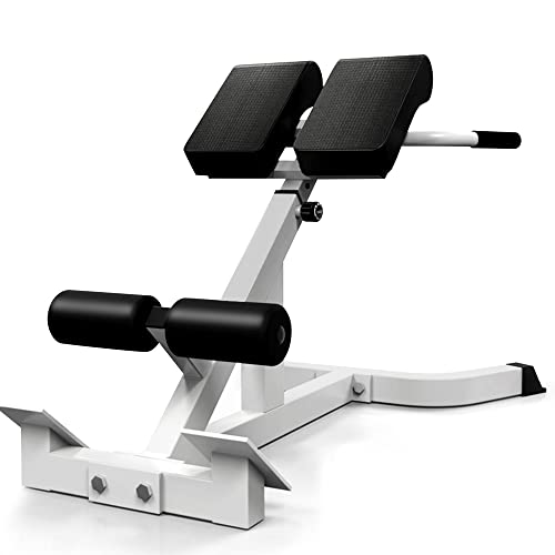 SUCXDZQ Roman Chair Back Extension Machine, Adjustable Hyperextension Bench - Hamstring Back Exercise Equipment, Adjustable Back Workout Machine for Home Gym, White SUCXDZQ Roman Chair Back Extension Machine, Adjustable Hyperextension Bench - Hamstring Back Exercise Equipment, Adjustable Back Workout Machine for Home Gym, White von SUCXDZQ