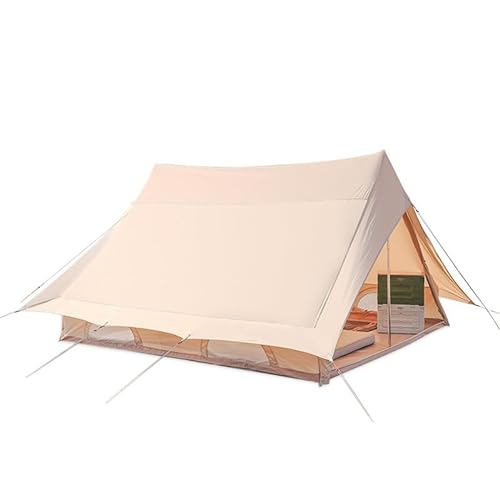Segeltuch-Campingzelt, 4-Jahreszeiten-Glamping-Zelt für 3/4 Personen, wasserdichtes, winddichtes Polyester-Baumwoll-Zelt für Familien-Glamping, Camping im Freien (259,1 cm L x 83 B x 59 H) von SUE&JOE