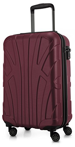suitline - Handgepäck Hartschalen-Koffer Koffer Trolley Rollkoffer Reisekoffer, TSA, 55 cm, ca. 34 Liter, 100% ABS Matt, Burgund suitline - Handgepäck Hartschalen-Koffer Koffer Trolley Rollkoffer Reisekoffer, TSA, 55 cm, ca. 34 Liter, 100% ABS Matt, Burgund von suitline