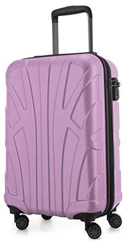 suitline - Handgepäck Hartschalen-Koffer Koffer Trolley Rollkoffer Reisekoffer, TSA, 55 cm, ca. 34 Liter, 100% ABS Matt, Flieder suitline - Handgepäck Hartschalen-Koffer Koffer Trolley Rollkoffer Reisekoffer, TSA, 55 cm, ca. 34 Liter, 100% ABS Matt, Flieder von suitline