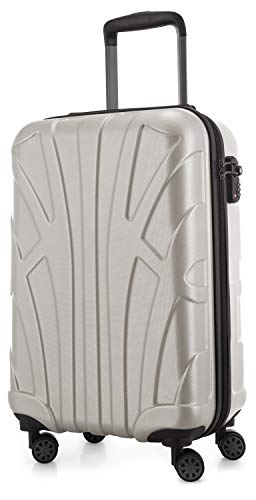 SUITLINE - Handgepäck Hartschalen-Koffer Koffer Trolley Rollkoffer Reisekoffer, TSA, 55 cm, ca. 34 Liter, 100% ABS Matt, Matt Weiß SUITLINE - Handgepäck Hartschalen-Koffer Koffer Trolley Rollkoffer Reisekoffer, TSA, 55 cm, ca. 34 Liter, 100% ABS Matt, Matt Weiß von suitline