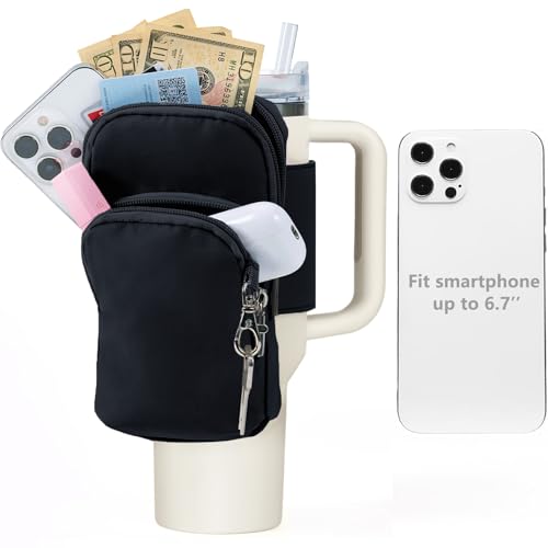 SUITMAT Wasserflaschen-Tasche für Stanley Quencher Tassenbecher, große Tassentasche für Stanley Cup-Zubehör, mit mehreren Taschen (nur Tasche) von SUITMAT