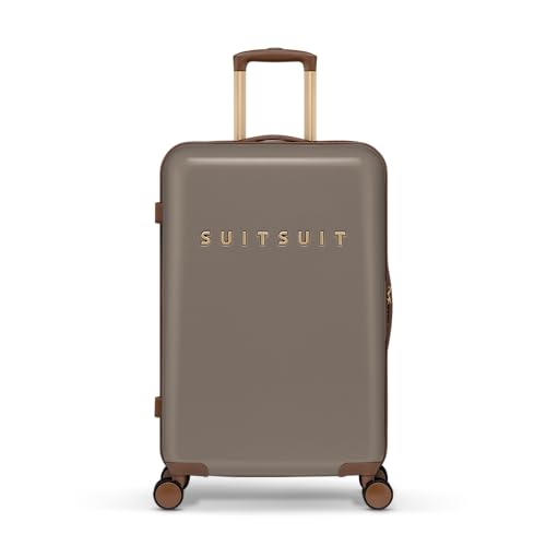 SUITSUIT Fab Seventies – Mittelgroßer Reisekoffer – Check-in Koffer mit TSA-Schloss – 66 cm – 59L – Taupe SUITSUIT Fab Seventies – Mittelgroßer Reisekoffer – Check-in Koffer mit TSA-Schloss – 66 cm – 59L – Taupe von SUITSUIT