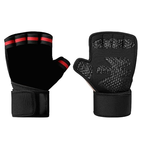 Gewichtheber-Handschuhe, Workout-Handschuhe für Herren und Damen, Handgelenkbandagen für Gewichtheben, Gewichtheben, Handgelenkbandagen, Fitness-Handschuhe für Herren, Workout-Handschuhe für Damen, von SUJAYU