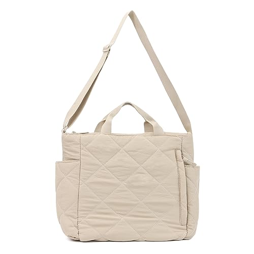 SUKUTU Puffer Tote Bag für Frauen Große Gesteppte Tote Bag Puffy Crossbody Bag mit Reißverschluss Nylon Gesteppte Tasche Hobo Handtaschen SUKUTU Puffer Tote Bag für Frauen Große Gesteppte Tote Bag Puffy Crossbody Bag mit Reißverschluss Nylon Gesteppte Tasche Hobo Handtaschen von SUKUTU