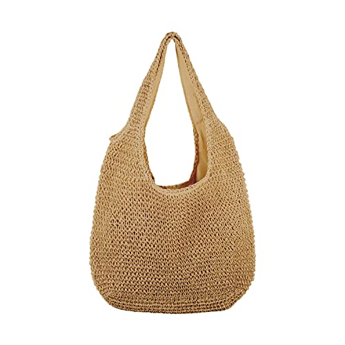 SUKUTU Frauen Große Stroh Rattan Strandtasche Hobo Handtaschen Griff Sommer Handgewebte Stroh Geldbörse SUKUTU Frauen Große Stroh Rattan Strandtasche Hobo Handtaschen Griff Sommer Handgewebte Stroh Geldbörse von SUKUTU