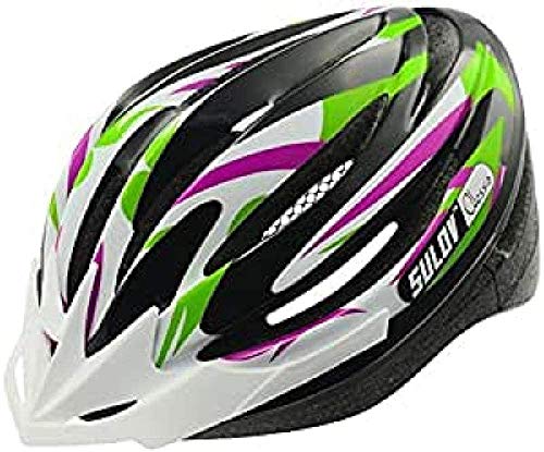 SULOV Erwachsene Fahrradhelm Alessia, Lila-Grün, 55-58cm von SULOV