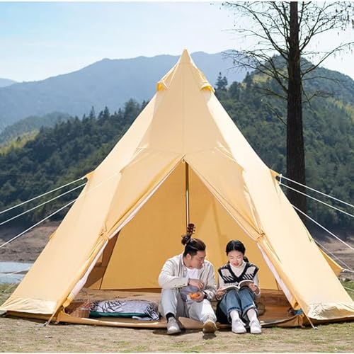 Pyramidenzelt Leichtes Camping-Tipi-Zelt Für Bergsteiger-Camping 5-8 Personen Familien-Camping-Tipi-Zelt von SULQING