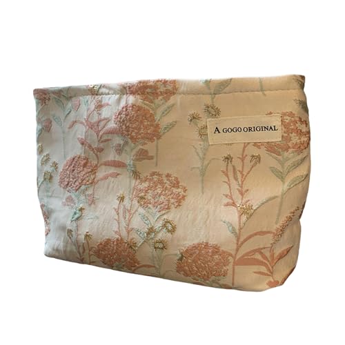 Kulturbeutel aus Segeltuch mit großem Fassungsvermögen, praktische Aufbewahrungstasche für Büro, Blumenmuster, Make-up-Tasche, rose Kulturbeutel aus Segeltuch mit großem Fassungsvermögen, praktische Aufbewahrungstasche für Büro, Blumenmuster, Make-up-Tasche, rose von SUMMITDRAGON