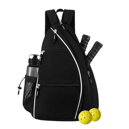 SUMMITDRAGON Pickleball-Rucksack mit Wasserflaschenhalter und mehreren Taschen, verstellbare Pickleball-Tasche, Sport-Pickleball-Tragetasche von SUMMITDRAGON