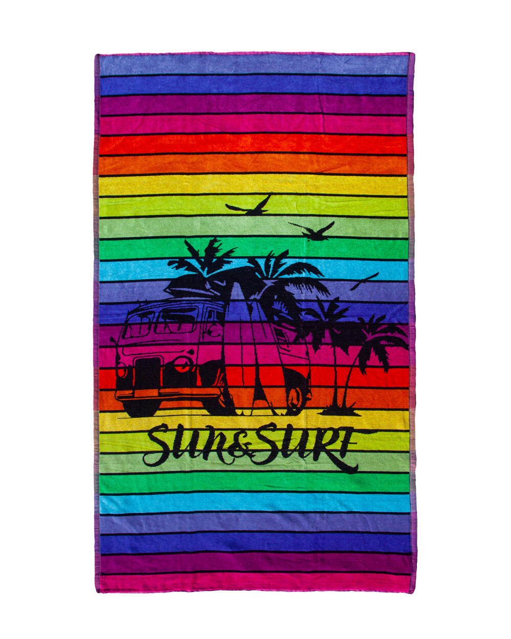 Jacquard Strandtuch Van Mehrfarbige Streifen von SUN & SURF