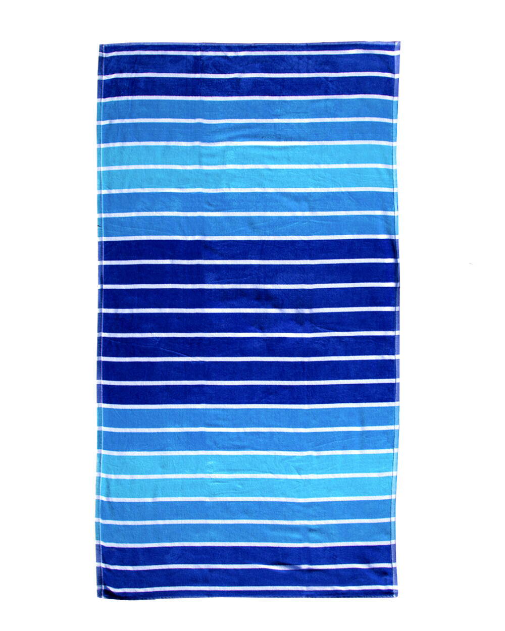 Strandtuch Jacquard Mehrfarbige blaue Streifen von SUN & SURF