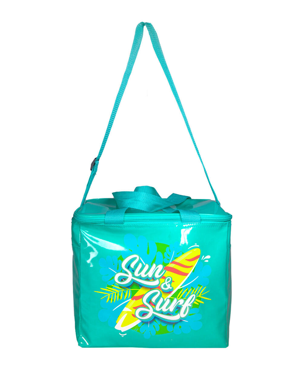 TÜRKIS 17L GROSSE FALTBARE STRANDKÜHLBOX von SUN & SURF