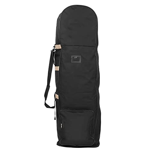SUNGOOYUE Golf Reisetasche, 600D Oxford Reel Faltbare Golf Luftfahrttasche Schlägertasche Aufbewahrungstasche mit Rollen (Gold) von SUNGOOYUE