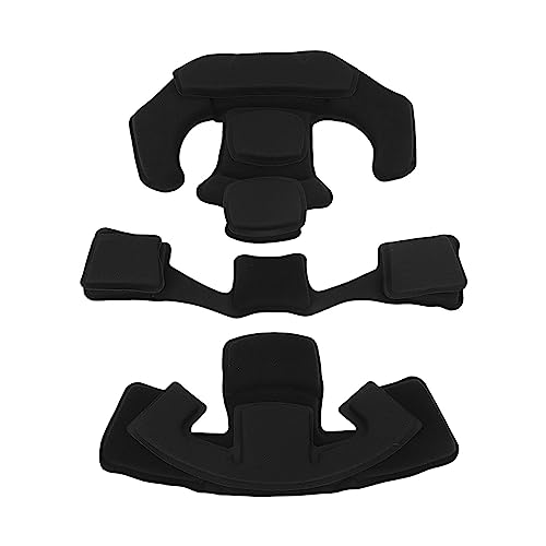Helmfutter-Set, Nylon-Schwamm, Helmpolster, Kinnriemen-Ersatzset (schwarzer Schwamm) von SUNGOOYUE