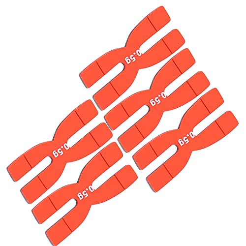 POWERTI 0,5 G Tennisschläger-Gewichtsausgleichsstreifen, Silikon-Gewichtsbänder, Stange für Training und Individuelle Anpassung (Rot) von SUNGOOYUE
