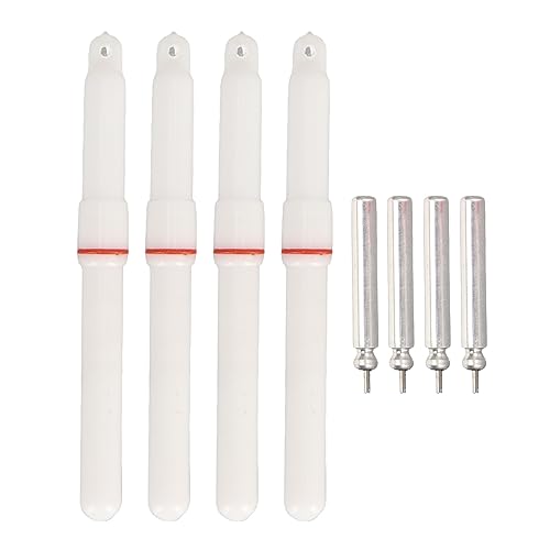 SUNGOOYUE 4PCS Angeln Leuchtstäbe ABS LED Float Rod Tip Leuchtende Leuchtstäbe mit Batterie für Dunkle Nacht Angeln (Ständig auf Grün) von SUNGOOYUE