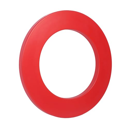 SUNGOOYUE Dart-Surround-Ring, Einfach zu Bedienen, Exquisites Aussehen, Professioneller Dartscheiben-Schutz, 18-Zoll-Sisal-Turnier-Dartscheiben-Zubehör (Rot) von SUNGOOYUE