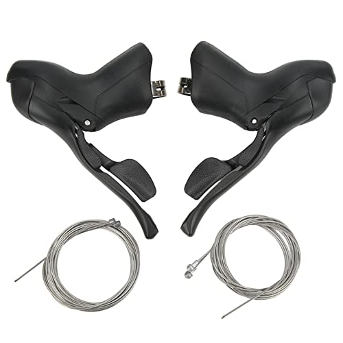 SUNGOOYUE Fahrradschalthebel, 2 Stück 2x7 Aluminiumlegierung PVC 7, 8, 9 Gänge Fahrradbremsschalthebel Zubehör für Rennräder SUNGOOYUE Fahrradschalthebel, 2 Stück 2x7 Aluminiumlegierung PVC 7, 8, 9 Gänge Fahrradbremsschalthebel Zubehör für Rennräder von SUNGOOYUE
