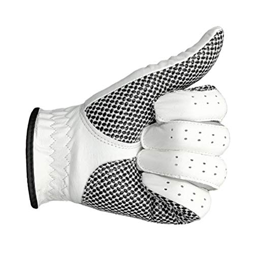 SUNGOOYUE Golfhandschuhe, Atmungsaktive, rutschfeste Leder Golf Sporthandschuhe für die Linke und Rechte Hand (24) von SUNGOOYUE