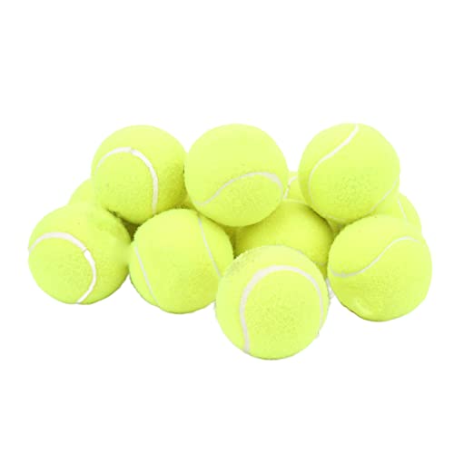 SUNGOOYUE Hochelastische Kaschmir-Gummi-Tennisbälle, 12 Stück, Langlebige Trainingsausrüstung für den Schulclub von SUNGOOYUE