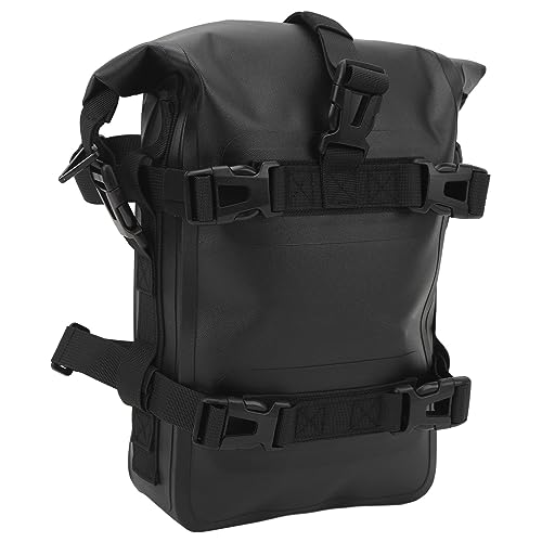 SUNGOOYUE Motorrad-Sturzbügeltasche, 4 L, Wasserdicht, Schnellverschluss, Universelle Polyester-TPU-Motorrad-Hecktasche, Seitentasche für Reisen (schwarz) von SUNGOOYUE