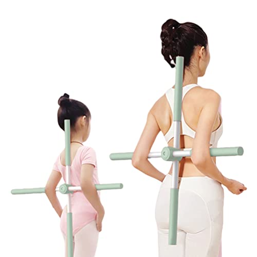 Open Back Stick, Yoga Sticks Stretching Tool Retractable Posture Corrector Buckel-Korrekturstab (grün) von SUNGOOYUE