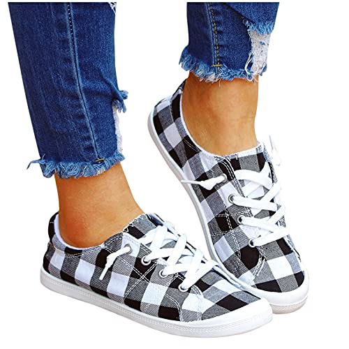 SUNNSEAN Sneaker Damen Leicht Flache Schuhe Atmungsaktive Stoffschuhe Elegante Frauen Schnürhalbschuhe Laufschuhe Sommer Herbst Outdoor Walkingschuhe Halbschuhe, V01 Black, 39 EU SUNNSEAN Sneaker Damen Leicht Flache Schuhe Atmungsaktive Stoffschuhe Elegante Frauen Schnürhalbschuhe Laufschuhe Sommer Herbst Outdoor Walkingschuhe Halbschuhe, V01 Black, 39 EU von SUNNSEAN