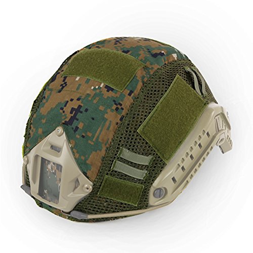 Tarnung Helm Abdeckung Für Taktische Militärische Kampfkampfart MH/PJ/BJ Schneller Helm Airsoft Paintball Jagd Schießausrüstung von SUNRIS