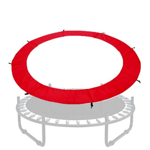 Runde Trampolin-Abdeckung, Ersatz-Trampolin-Zubehör, 1,8 m - 4,9 m, widerstandsfähig, Allwetter-Trampolin-Sicherheitspolin, 4,8 m, Rot von SUOGROLI