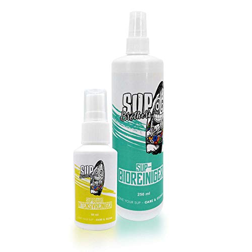 SUP Brothers Reinigungs-Set für Stand Up Paddle Boards und Schlauchboote I SUP-Zubehör I Schlauchboot I Wassersport-Zubehör I Intensiv-Reiniger I Bio-Reiniger SUP Brothers Reinigungs-Set für Stand Up Paddle Boards und Schlauchboote I SUP-Zubehör I Schlauchboot I Wassersport-Zubehör I Intensiv-Reiniger I Bio-Reiniger von SUP Brothers