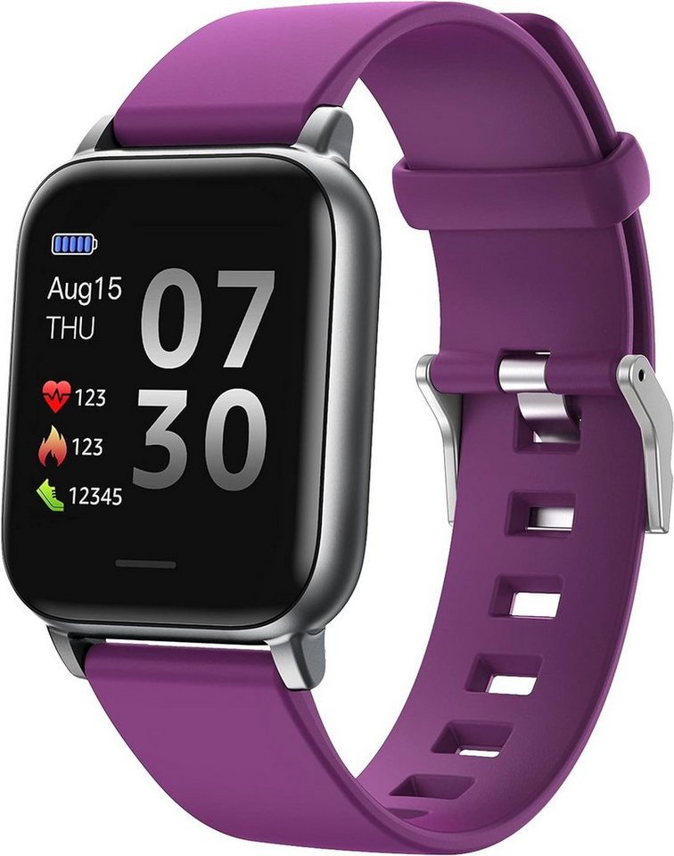SUPBRO Smartwatch (1,3 Zoll, Android iOS), Damen herren wasserdicht armband mit pulsmesser aktivitätstracker von SUPBRO