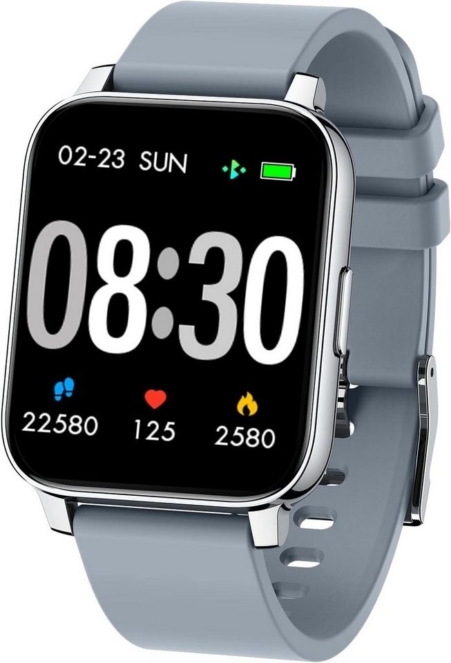 SUPBRO Smartwatch (1,69 Zoll, Andriod iOS), Fitness Tracker Uhr IP67 Wasserdicht Fitnessuhr mit Pulsmesser von SUPBRO