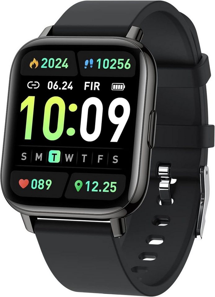SUPBRO Smartwatch (1,69 Zoll, Android iOS), Fitnessuhr mit Bluetooth Anruf Sportuhr IP68 Wasserdicht Armbanduhr von SUPBRO
