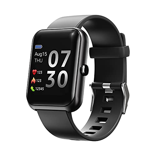 SUPBRO Smartwatch Fitness Armband Tracker 1,3" Herzfrequenzmessungen Schlafüberwachung Smartphone-Benachrichtigungen wasserdicht Fitness-Tracker für Herren Damen von SUPBRO
