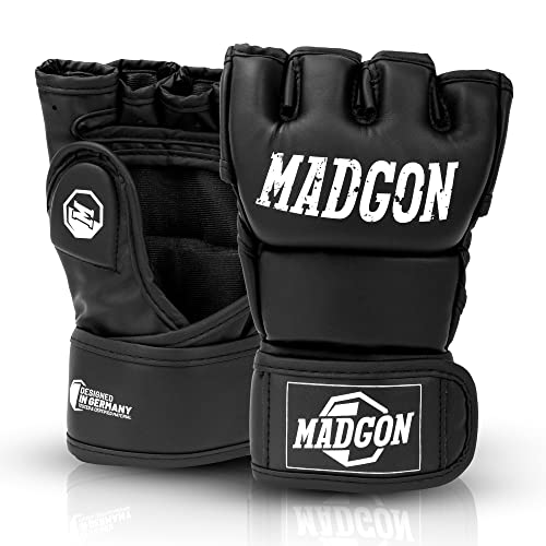 MADGON Premium MMA Handschuhe für Kampfsport, Grappling, Sparring, Krav MAGA, Muay Thai, Boxsack, Pratzen für Männer und Frauen von MADGON