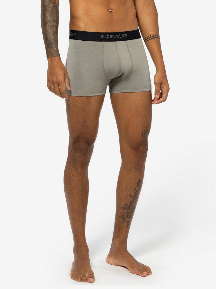 SUPER.NATURAL Boxershorts für Herren, aus Merinowolle M TUNDRA175 BOXER mit super Halt und Komfort von SUPER.NATURAL