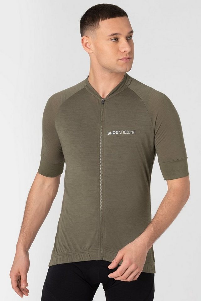 SUPER.NATURAL Radtrikot Merino Fahrradtrikot M GRAVIER SUMMER JERSEY Merino-Materialmix mit reflektierenden Logos SUPER.NATURAL Radtrikot Merino Fahrradtrikot M GRAVIER SUMMER JERSEY Merino-Materialmix mit reflektierenden Logos von SUPER.NATURAL