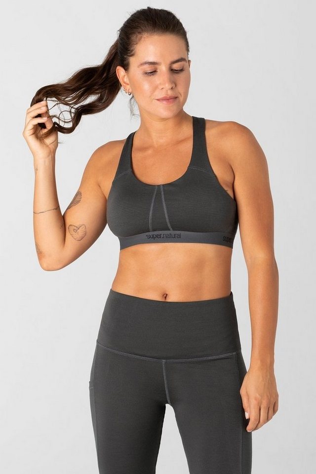 SUPER.NATURAL Sport-BH Merino Bra W FEEL GOOD BRA elastischer Merino-Materialmix SUPER.NATURAL Sport-BH Merino Bra W FEEL GOOD BRA elastischer Merino-Materialmix von SUPER.NATURAL