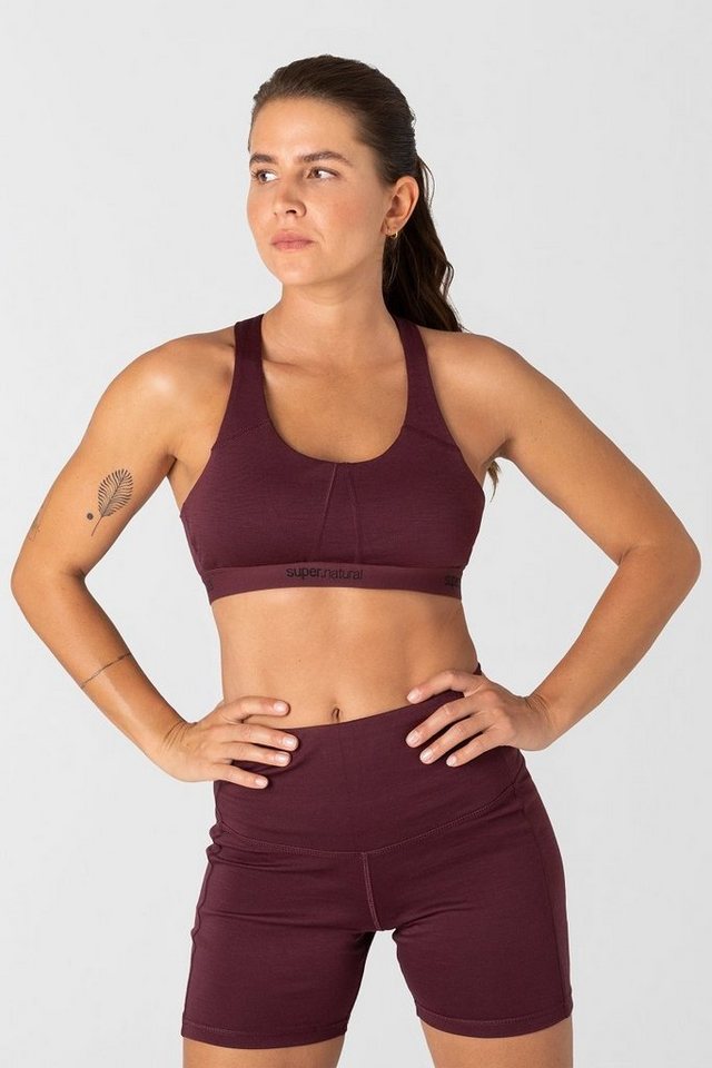 SUPER.NATURAL Sport-BH Merino Bra W FEEL GOOD BRA elastischer Merino-Materialmix SUPER.NATURAL Sport-BH Merino Bra W FEEL GOOD BRA elastischer Merino-Materialmix von SUPER.NATURAL
