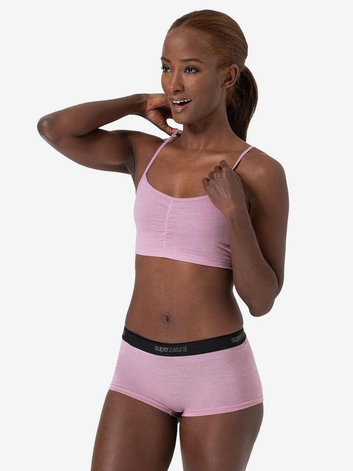 SUPER.NATURAL Sport-BH für Damen, Merino COSY BRA atmungsaktiv, bequem von SUPER.NATURAL