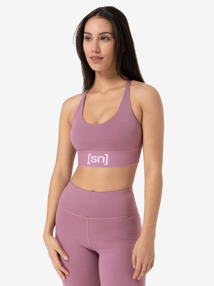 SUPER.NATURAL Sport-BH für Damen aus Merino W SUPER TOP mit gekreuzten Trägern am Rücken SUPER.NATURAL Sport-BH für Damen aus Merino W SUPER TOP mit gekreuzten Trägern am Rücken von SUPER.NATURAL