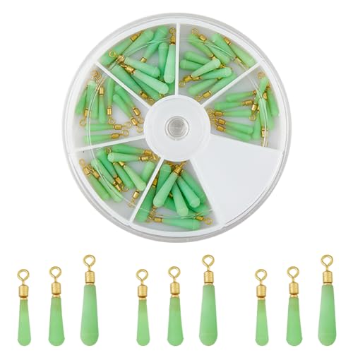 SUPERFINDINGS 60 Stück 3 Größen Grün Angelblock Drift Rotationsposen Silikon Angel Bobber Mit Messingzubehör Schlauch Posen Adapter Zubehör Zum Angeln SUPERFINDINGS 60 Stück 3 Größen Grün Angelblock Drift Rotationsposen Silikon Angel Bobber Mit Messingzubehör Schlauch Posen Adapter Zubehör Zum Angeln von SUPERFINDINGS