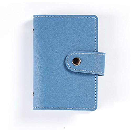 SUPERTOOL Kreditkartenetui aus weichem Leder, Mini-Geldbörse, tragbar, Kreditkartenhalter, mehrere Fächer, Visitenkartenetui mit Knopf, blau, 7.5cmx11cm SUPERTOOL Kreditkartenetui aus weichem Leder, Mini-Geldbörse, tragbar, Kreditkartenhalter, mehrere Fächer, Visitenkartenetui mit Knopf, blau, 7.5cmx11cm von SUPERTOOL