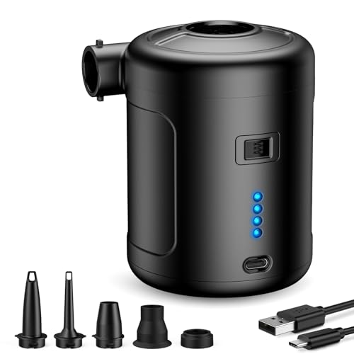Air Pump SUPPOU Elektrische Luftpumpe, 6 In 1 Tragbar Luftpumpe Elektrisch Wiederaufladbare 6000mAh Akku Luftpumpe, Elektrische Luftpumpe für Luftmatratze Planschbecken Pool Air Pump SUPPOU Elektrische Luftpumpe, 6 In 1 Tragbar Luftpumpe Elektrisch Wiederaufladbare 6000mAh Akku Luftpumpe, Elektrische Luftpumpe für Luftmatratze Planschbecken Pool von SUPPOU